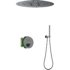 Изображение товара Душевой комплект с термостатом Timo Saona SX-2370/18SM черное золото