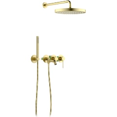 Изображение товара Душевой комплект Timo Saona SX-2348/17SM матовое золото встроенный современный дизайн