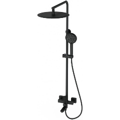 Изображение товара Душевая система Wonzon & Woghand FRAME, Черный матовый (WW-88739010-MB)