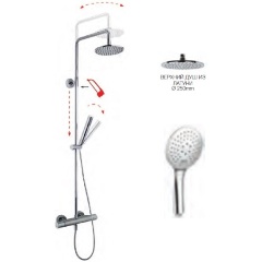 Изображение товара Душевая стойка Fima Carlo Frattini Shower column F3165/R258CR с верхним душем