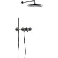 Изображение товара Душевой комплект Timo Saona SX-2348/18SM черное золото современный встроенный дизайн