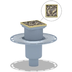 Изображение товара Душевой трап Bronze de Luxe 21980-5902 бронза для ванной