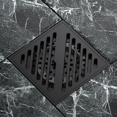 Изображение товара Душевой трап Orange OT01-008b, 100х100, черный