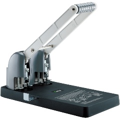 Изображение товара Дырокол Berlingo мощный 150 л, черный, с линейкой