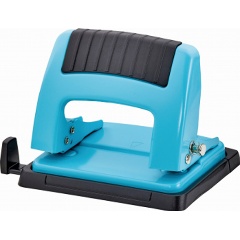 Изображение товара Дырокол Kw-Trio 09165BLUE макс.:20лист. металл синий отв.:2 с линейкой