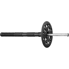 Изображение товара Дюбель для изоляционных материалов полипропиленовый, металлический стержень, 10 x 140 мм, 100 шт, ЗУБР 4-301525-10-140_z01