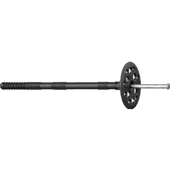 Изображение товара Дюбель для изоляционных материалов полипропиленовый, металлический стержень, 10 x 200 мм, 50 шт, ЗУБР 4-301525-10-200_z01