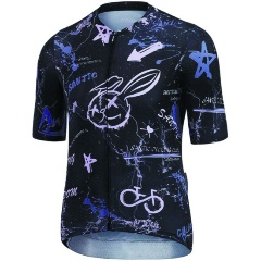 Изображение товара Джерси велосипедное Santic W3C02227H унисекс, темно-синий, розовый, L