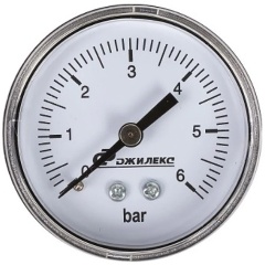 Изображение товара Манометр ДЖИЛЕКС, МDА 50/6 - 1/4", аксиальный
