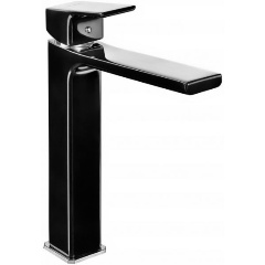 Изображение товара Смеситель для раковины E.С.А Tiera 103588002EX черный хром без донного клапана