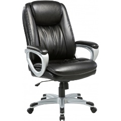 Изображение товара Кресло руководителя EASY CHAIR BN_U_EChair-583 TR рецикл.кожа черный, пластик серый