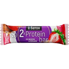 Изображение товара Протеиновый батончик ЁБАТОН Protein bar со вкусом клубники 50гр