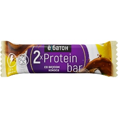Изображение товара Протеиновый батончик ЁБАТОН Protein bar со вкусом кокоса 50гр
