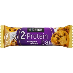 Изображение товара Протеиновый батончик ЁБАТОН Protein bar со вкусом печенья 50гр