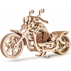 Изображение товара Конструктор деревянный EWA Мотоцикл Cruiser сборная механическая модель
