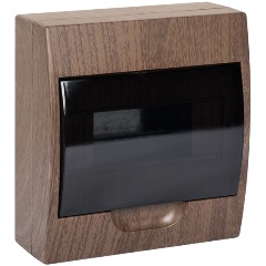 Изображение товара Щит распределительный навесной EKF PROxima ЩРН-П- 8 темное дерево IP41 (pb40-n-8-dark)