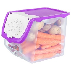 Изображение товара Контейнер для овощей EL CASA прозрачно-фиолетовый, 12л
