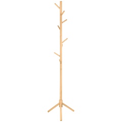 Изображение товара Вешалка для одежды EL CASA напольная, 8 крючков, 42х42х174 см, бук (240556)