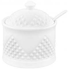 Изображение товара Сахарница Elan Gallery "Ромбики" 270 мл, с ложкой (540516)