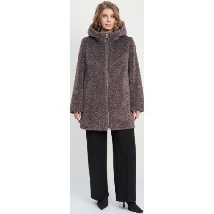 Изображение товара Пальто меховое ElectraStyle 3-5201м-3181 женское, цвет тёмный латте, размер 52