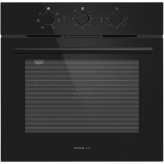 Изображение товара Электрический духовка HOMSair OEF606BK2 черного цвета 60 литров с грилем и конвекцией