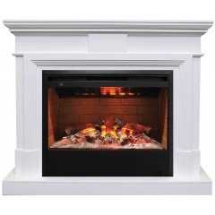 Изображение товара Электрокамин RealFlame Marco 26 WT с очагом Helios 26 3D, белый, 1200 мм