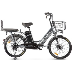 Изображение товара Электровелосипед Gelbert ALFA 2 PRO серый 24-дюйма + аккумулятор 48 В