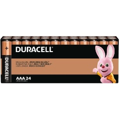 Изображение товара Батарейки Duracell Basic LR03 AAA 24 шт. долговечные и надёжные
