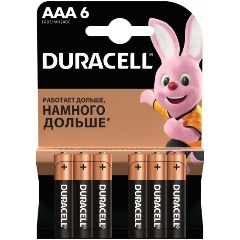 Изображение товара Элемент питания Duracell Basic LR03-6BL AAA бл 6