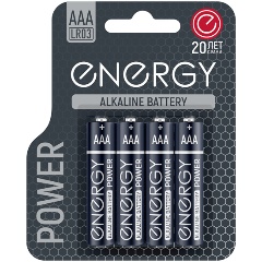 Изображение товара Элемент питания Energy Power LR03 (ААА) 4шт - надежные батарейки