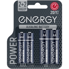 Изображение товара Набор элемент питания Energy Power LR6+LR03 (АА*2шт.+ААА*2шт.) 4шт.