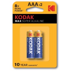 Изображение товара Элемент питания Kodak Max Super Alkaline AAA LR03 бл 2