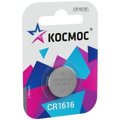 Изображение товара Литиевый элемент питания Космос CR1616 1 шт надежный источник энергии