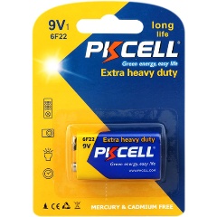 Изображение товара Элемент питания PKCELL 6F22-1B 9V(Крона)