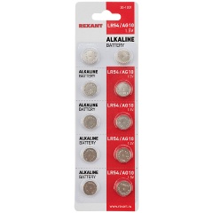   Rexant Alkaline LR54 (AG10/ LR1130/ 189/ V389/ SR1130W)  10