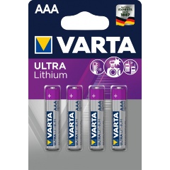 Изображение товара Элемент питания Varta Ultra Lithium LR03 AAA бл 4