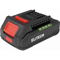 Изображение товара Аккумуляторная батарея ELITECH ELP 20В 2.0Ач слайдер для инструментов серии Стандарт