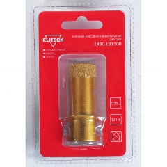Изображение товара Коронка алмазная универсальная ELITECH для УШМ 22мм х М14