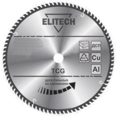 Изображение товара Диск пильный ELITECH ф216х30 100зуб д\алюминия