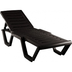 Изображение товара Лежак ЭЛЛАСТИК-ПЛАСТ -Атлант пластик (шоколад) (Уценка)