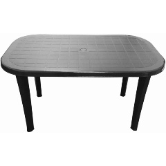 Изображение товара Стол ЭЛЛАСТИК-ПЛАСТ пластиковый овальный (серый)