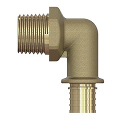 Изображение товара Угольник ELSEN d25, 3/4", Н, латунь