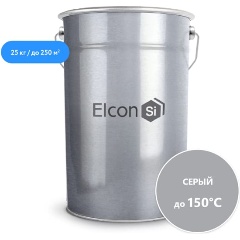Изображение товара Эмаль антикоррозийная Elcon ОС-12-03, до +150 °С, 25 кг, серая