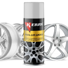 Изображение товара Эмаль для дисков KERRY светло-серая 520 мл