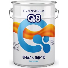 Изображение товара Эмаль ПФ-115 алкидная Formula Q8, глянцевая, 20 кг, синяя