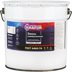 Изображение товара Эмаль ПФ-115 универсальная Krafor, алкидная, глянцевая, 20 кг, синяя