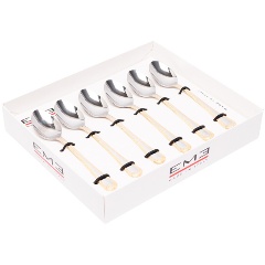 Изображение товара Набор кофейных ложек EME LUIGI XVI GOLD DECOR 6 шт (C09XVI/OR)