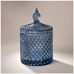 Изображение товара Емкость для хранения LEFARD "diamant blue" 10,5х10,5х17см