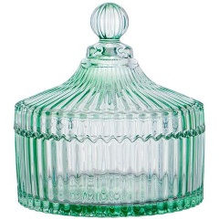 Изображение товара Емкость для хранения LEFARD с крышкой bliss green 15х16см стекло