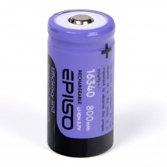 Изображение товара Аккумулятор EPILSO 16340 800mAh 3.7V без защиты